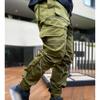 JEsilunmaMY Men's Print Cargo Pants Multi-Pockets Slim Fit Joggers Pants Hiking Outdoor Casual Tactical Tapered Trousers (Green,Medium) view 3