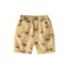 NineFit Basics Toddler Children Boys Pull On Cartoon Prints Pockets Sports Jogger Workout Cargo Pants Summer Clothes (Khaki, 3-4 Years) view 1