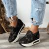 JYSwoshoe Women's Platform Wedge Shoes Sneakers,Wedge Floral Walking Shoes Embroidery Floral Mesh Lace Chunky Sneakers Slip On Arch Support Shoes Fashion Sneakers view 2