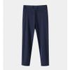 JEsilunmaMY Men's Casual Suit Pants Slacks Solid Color Summer Formal Cropped Pants Workout Running Lounge Straight Pants (Dark Blue,31) view 2