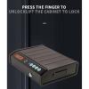Fingerprint Password Safe, Smart Mini Portable Pistol Case with Sound Prompt and Emergency Power Supply Function, 0..3s Fast Identification, Support Mobile Phone APP Control view 4