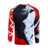 Kids Mountain Bike Shirts Child Cycling Jersey for Girls Boys Youth Long Sleeve Clothing MTB Bicycle Downhill BMX Tops Red view 3