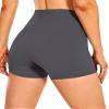 2024 Women's Latest Workout Yoga Shorts - Premium Soft Solid Stretch Cheerleader Running Dance Volleyball Short Pants view 3