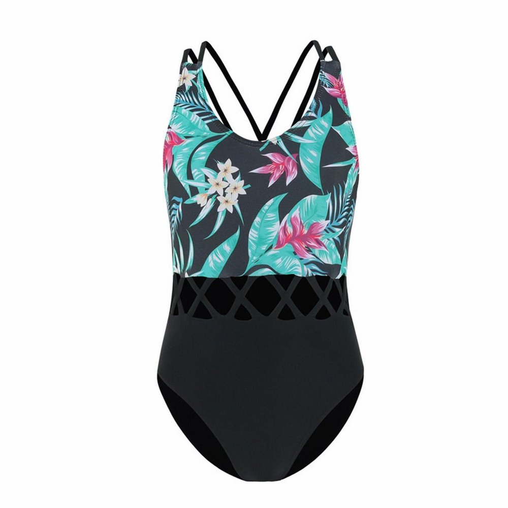 AIMAOMI Swimsuit for Girls One Piec UPF50+ Sun Protectio Swimming Suit Girls Swimsuit Cute (Sky Blue, 8-10Years)