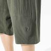 SWJGLITTR Men's Loose Linen Capri Short Pants Summer Drawstring Lounge for Men Shorts Retro Casual Linen Beach Short (Green,Large) view 3