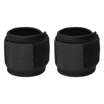 PATIKIL Wrist Wraps Strap, 2 Pack Wrist Compression Brace Wrist Support Protection Unisex Adjustable 15.7"x2.7" for Fitness, Weightlifting, Strength Training, Black