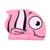 KOMBIUDA Kid's Silicone Swim Cap Fish Shape for Long Hair Comfortable Water Cap for Boys and Girls view 1