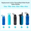 Lid Replacement for Thermoflask 14 oz 16 oz 18 oz 24 oz 32 oz 40oz, Spout Lid Only Compatible With the Brand of Thermoflask Wide Mouth Bottles 100% Leak Proof BPA Free Replacement Lids view 3