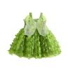 Toddler Baby Girl Butterfly Wings Dress Princess Sleeveless Tulle Butterfly Wing Skirt Birthday Party Tutu Dress (D Green, 2-3 Years) view 1