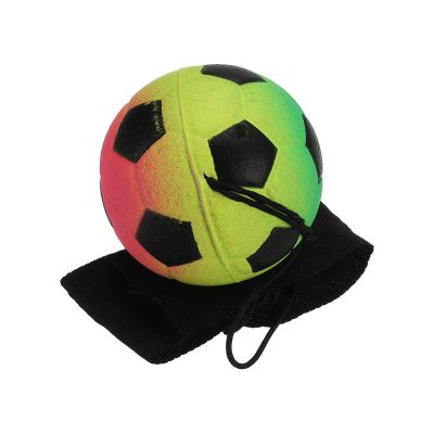 PATIKIL 2.5 Inch Sports Wrist Ball, Soccer Rubber Rebound Wristband Wrist Return Ball Sport on a String for Exercise Play, Mixed Colors