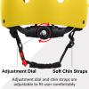 OUWOR Youth Skateboard Bike Helmet for Boy and Girl, Lightweight Adjustable, Multi-Sport for Bicycle Skate Scooter (Yellow, Medium) view 3