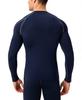 Men's Compression Shirts Long Sleeve Workout Baselayer Quick Dry Athletic T Shirts Sport Running Tops 1/2 Pack view 4