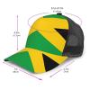 RLDOBOFE Baseball Cap Golf Dad Hat for Men Women Adjustable Baseball Hat Jamaica Flag Dad Cap Unconstructed view 2