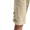 SWJGLITTR Men's Cotton Linen 3/4 Shorts Loose Fit Elastic Waist Men Short Lightweight Casual with Pockets Short Pants (Khaki Color,Large) view 3
