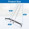 AIWFL 4.5FT Stainless Steel Sport Tennis Court Squeegee with 2 EVA Foam Blade Replacement Water Remover Tennis Court Rain Shuttle Sport Professional Squeegee for Basketball Courts,Silver view 3