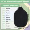 AEXHOT 2 PCS Pickleball Paddle Covers, Durable Neoprene Paddle Cover Universal 8.26 x 11.8Inch Zippered Universal Racket Sleeve Paddle Storage Bag, Fits USAPA Standard Pickleball Racquets (Black) view 2