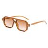 FEISEDY Vintage Square 70s Flat Aviator Sunglasses Women Men Classic Retro Stylish Frame UV400 Sunglasses B2622 view 1
