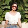 FEISEDY Vintage Square 70s Flat Aviator Sunglasses Women Men Classic Retro Stylish Frame UV400 Sunglasses B2622 view 2