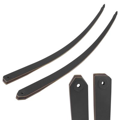 oubert Black Hunter Takedown Longbow Limb Left Hand Original Limbs Only 20-60lbs Fiberglass Replacement Bow Limbs for Archery Bow (30LBS)