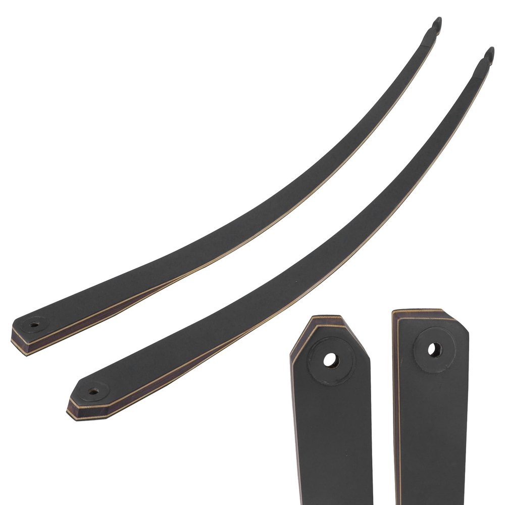 oubert Black Hunter Takedown Longbow Limb Left Hand Original Limbs Only 20-60lbs Fiberglass Replacement Bow Limbs for Archery Bow (30LBS)