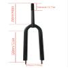 CDHPOWER 26" Bicycle Fork Steerer 250mm, Fit 1 inch Steerer, 1 Threaded Mountain Bike Rigid Forks, Bike Steel Rigid Fork, Beach Cruiser/Mountain Bike Fork view 3