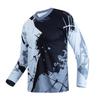 Kids Mountain Bike Shirts Child Cycling Jersey for Girls Boys Youth Long Sleeve Clothing MTB Bicycle Downhill BMX Tops Gray view 1
