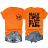 Womens Racing Shirt Race Mama Funny Sports T-Shirt Retro Graphic Short Sleeve Casual Loose Tees Trending Tops Orange view 1