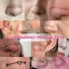 6ixGosh 5PCS Nose Chain Surgical Steel Across Top Nose Piercing Jewelry Nostril Chain for Women Men Double Nose Piercing Nostril Bridge Jewelry, Black, Gold, Silver,14 view 4