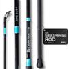 Dark Matter SPS Surf Spinning Rods - 11', Black/Blue, Mod Fast Action Heavy Fishing Rod Heavy Duty, 2 Pieces Travel Surf Fishing Rod Saltwater Spinning Rods with K-Series Guides & Shrink Wrap Grips view 1