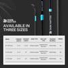 Dark Matter SPS Surf Spinning Rods - 11', Black/Blue, Mod Fast Action Heavy Fishing Rod Heavy Duty, 2 Pieces Travel Surf Fishing Rod Saltwater Spinning Rods with K-Series Guides & Shrink Wrap Grips view 4