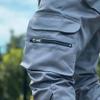 JEsilunmaMY Men's Print Cargo Pants Multi-Pockets Slim Fit Joggers Pants Hiking Outdoor Casual Tactical Tapered Trousers (Grey,X-Large) view 3