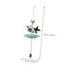 Sosoport Hanging Bird Feeder Solar Light Outdoor Parrot Feeding Tray Garden Decoration Capacity Feeder for Wild Birds view 2