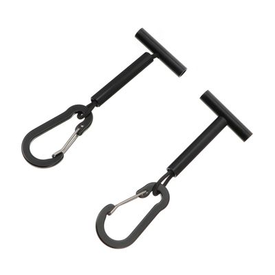 COOLHIYA Fishing Line Holders Aluminum Sub-Wire Discs Tippet Line Tender Compact Fishing Tools for Carp Bass