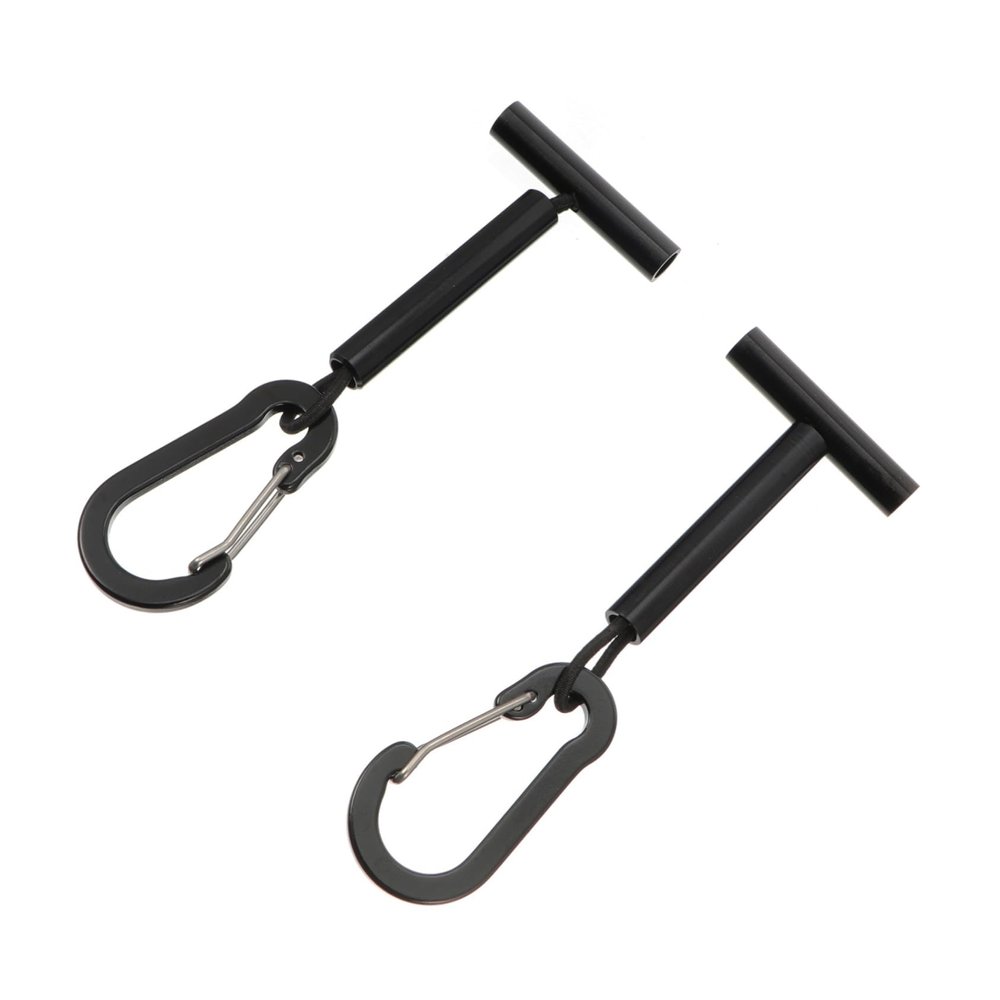 COOLHIYA Fishing Line Holders Aluminum Sub-Wire Discs Tippet Line Tender Compact Fishing Tools for Carp Bass