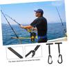 COOLHIYA Fishing Line Holders Aluminum Sub-Wire Discs Tippet Line Tender Compact Fishing Tools for Carp Bass view 2