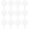 DIYEAH Diy Graffiti Fan Blank Pvc Handheld Fan 3.35X2.17 Inch Transparent Diy Painting Lightweight for Summer Events Dance Performances Home Decor view 1