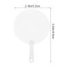 DIYEAH Diy Graffiti Fan Blank Pvc Handheld Fan 3.35X2.17 Inch Transparent Diy Painting Lightweight for Summer Events Dance Performances Home Decor view 2