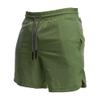 SWJGLITTR Mens Quick Dry Cargo Shorts Running with Pockets Short Pants Elastic Waist Athletic Workout Men Short (Green,Large) view 1