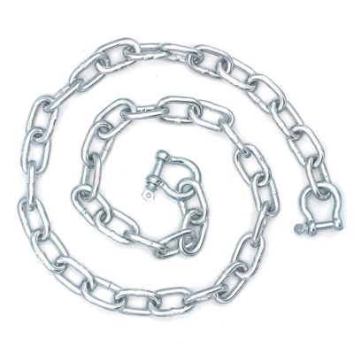 BALAVA Anchor Chain, Galvanized Anchor Chain,1/4in x6ft Anchor Chain for Boat,Boat Anchor Chain with 2 Pcs 5/16" Anti-Off Shackles,Marine Grade Anchor Chain for Different Boat Anchors