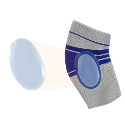 FRCOLOR Compression Elbow Sleeve Breathable Arm Guard for Joint Grey for Basketball Gym Weightlifting Running Elbow