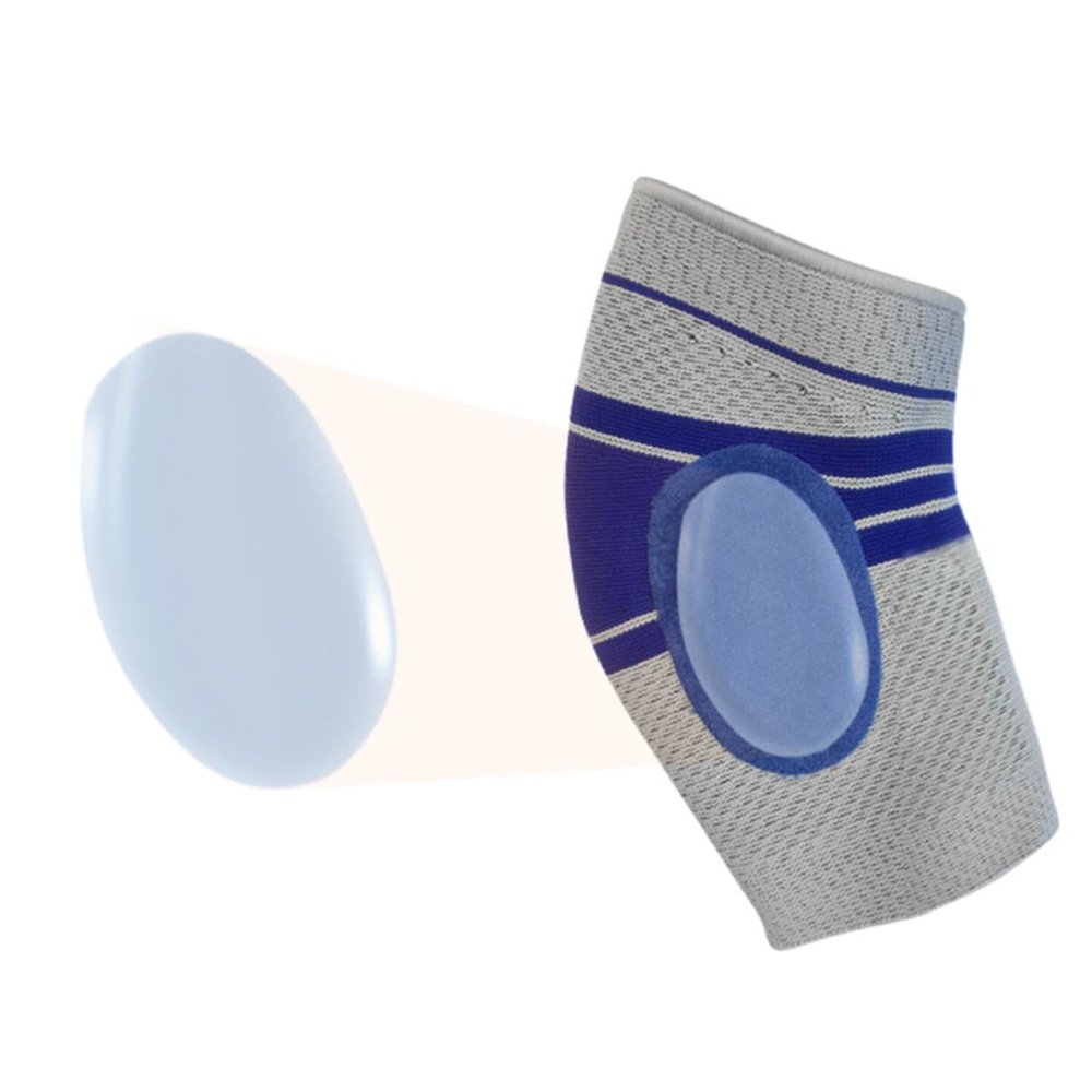 FRCOLOR Compression Elbow Sleeve Breathable Arm Guard for Joint Grey for Basketball Gym Weightlifting Running Elbow