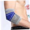 FRCOLOR Compression Elbow Sleeve Breathable Arm Guard for Joint Grey for Basketball Gym Weightlifting Running Elbow view 2