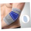 FRCOLOR Compression Elbow Sleeve Breathable Arm Guard for Joint Grey for Basketball Gym Weightlifting Running Elbow view 4