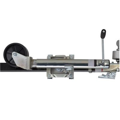QICBYING Boat Trailer Jack with Wheel - Heavy Duty Marine Swivel Trailer Jack, Swivel Trailer Wheels with 15cm Rubber Wheel, Vertical Load 670kg, for Boat, Camper, Yacht, Caravan, Easy to Assemble