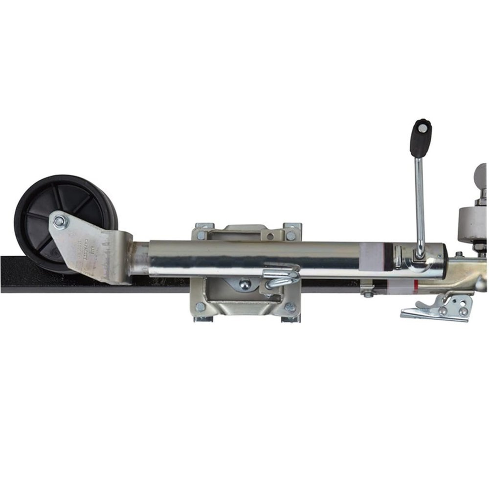QICBYING Boat Trailer Jack with Wheel - Heavy Duty Marine Swivel Trailer Jack, Swivel Trailer Wheels with 15cm Rubber Wheel, Vertical Load 670kg, for Boat, Camper, Yacht, Caravan, Easy to Assemble