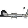 QICBYING Boat Trailer Jack with Wheel - Heavy Duty Marine Swivel Trailer Jack, Swivel Trailer Wheels with 15cm Rubber Wheel, Vertical Load 670kg, for Boat, Camper, Yacht, Caravan, Easy to Assemble view 1