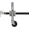 QICBYING Boat Trailer Jack with Wheel - Heavy Duty Marine Swivel Trailer Jack, Swivel Trailer Wheels with 15cm Rubber Wheel, Vertical Load 670kg, for Boat, Camper, Yacht, Caravan, Easy to Assemble view 3