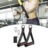 B Baosity 2Pcs Exercise Handles Resistance Band Handle Only Working Out Handles Grip Attachments for Pulley System Home Gym, Black view 4