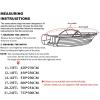PHASFBJ Waterproof Trailerable Boat Cover, 300D Oxford Fabric Waterproof Boat Covers Uv Resistant Adjustable Boatcover,Fit V-Hull, Bass Boats, Pro-Style, Fishing Boat,Gray,11~13FT view 3