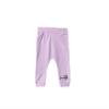 Kidddio Baby and Toddler Girl 2-Pack Pants Cotton Elastic Waist and Ankles Flexy Sweatpants Jogger Lilac, 3 Months view 2